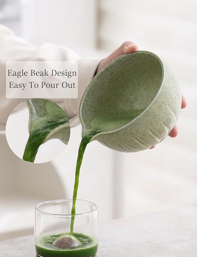 TANG PIN Matcha Set - Match Bowl and Whisk, 15 OZ Matcha Whisk Set