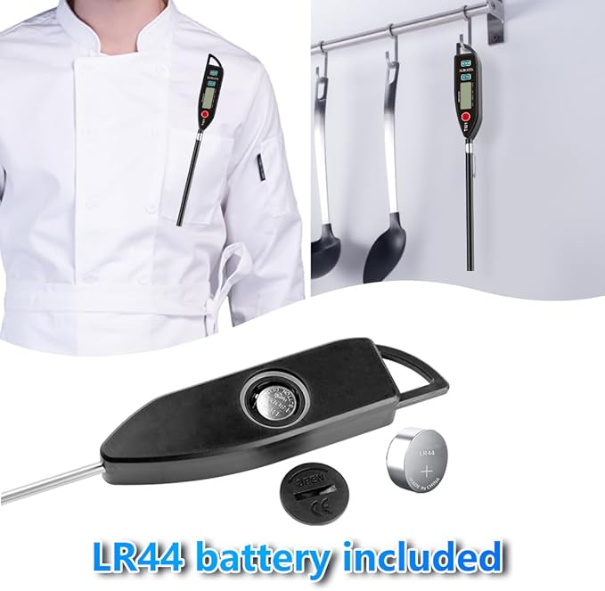 BOMATA Digital Water Thermometer for Liquid, Cooking, IPX7 Waterproof