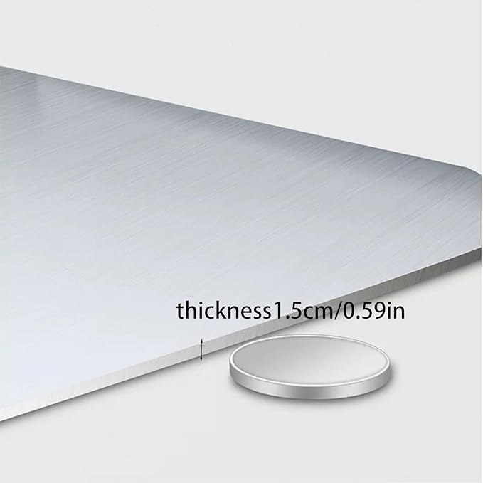 Large Stainless Steel Cutting Board for Cutting Meat, Choppers, Vegetables, Fruits, Bread and Baking Easy to clean, Easy to store, Dishwasher safe (40 * 50)