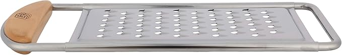 Kings County Tools Cheese Grater Handheld, Flat Food Grater, 12” x 4.5”