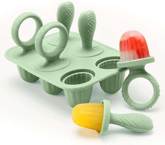 Silicone Toddlers Popsicle Molds with Sticks