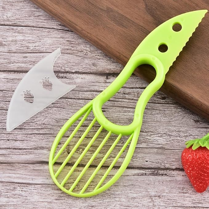 3 In 1 Avocado Slicer Tool: Avocado Peeler Slicer Tool, Avocado Knife, Avocado Cutter and Kitchen Gadgets for Pit Remover Fruit & Vegetable