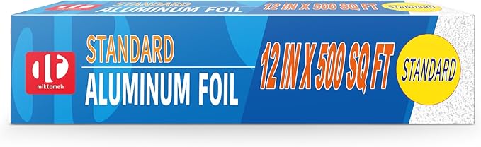 Miktomeh Standard Aluminum Foil 12" x 500 Sq Ft