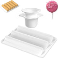 Cake Pop Molds Set, Circle Cake Pop Cutter and Pusher with Tray