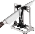 Knife Sharpener Tool with Self-Adjusting, Stainless Steel Tungsten Carbide