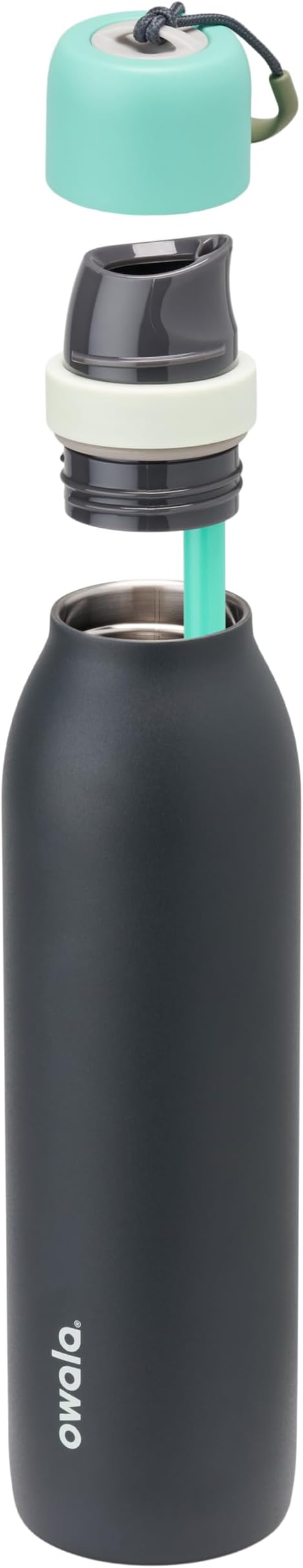 Owala FreeSip Twist Stainless Steel Water Bottle 24 oz Foggy Tide