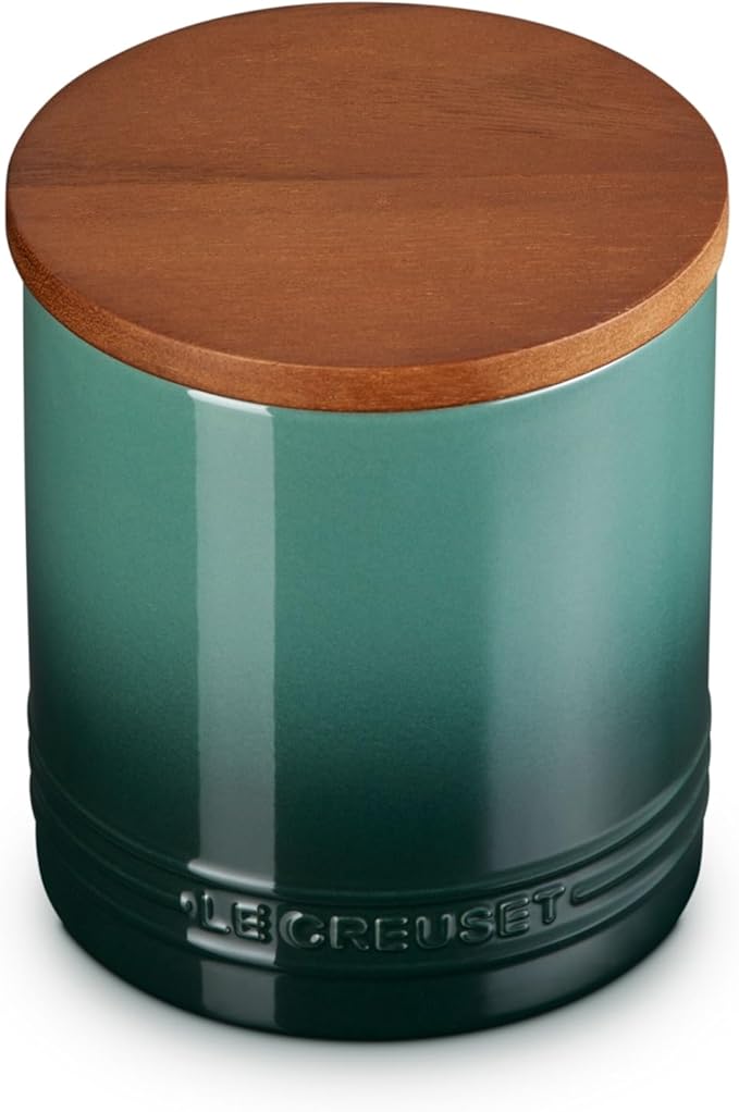 Le Creuset Stoneware Salt Cellar and Storage Canister, 38.4 oz, Artichaut