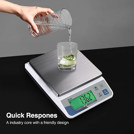 Polit Digital Kitchen Scale, High Capacity Food Scale for Baking, 18lb/8kg