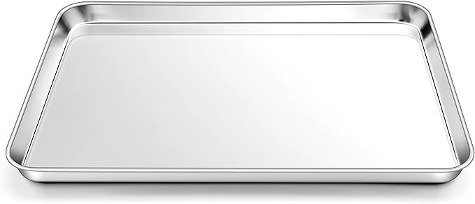 Homikit 1 Pack 18x13 Inches Stainless Steel Baking Half Sheet, Heavy Duty