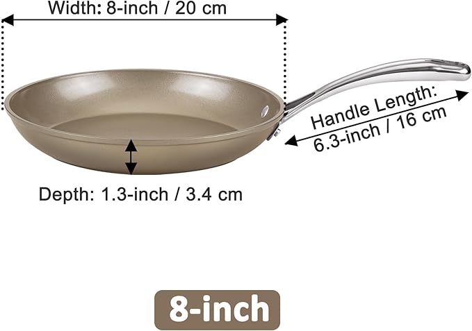 Cooks Standard Classic 8 Inch Hard Anodized Nonstick Frying Pan