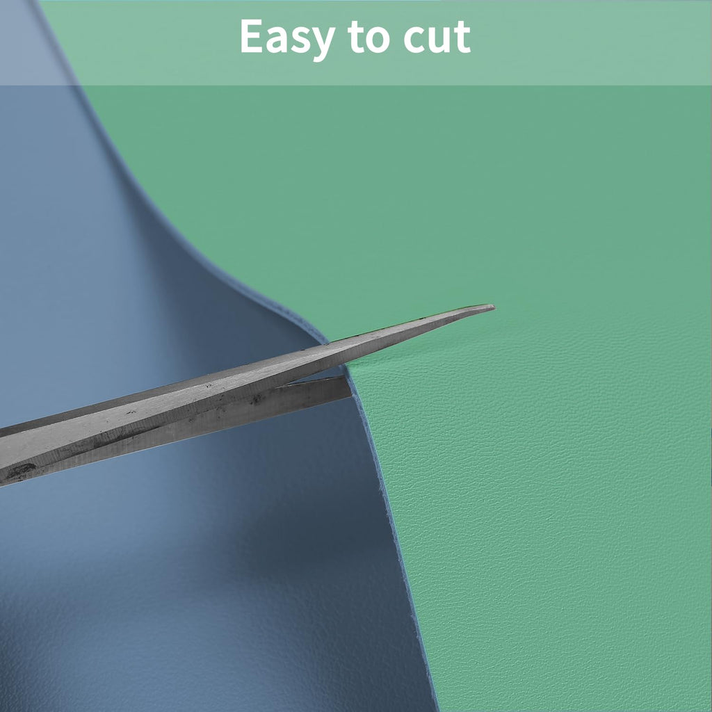 Zinkooat Faux Leather Table Cover,1.8mm Thick,24x48 Inch Desk Cover,Large Desk Mat,Table Protector,Table Cover Protector,Coffee Table Protector,Table Protector Mat(Grayish Blue+Dark Green,24x48)