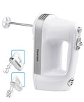 Kenmore 5-Speed Hand Mixer/Blender, 250 Watts, with Beaters, Dough Hooks, Liquid Blending Rod, Automatic Cord Retract, Burst Control, and Clip-On Accessory Storage
