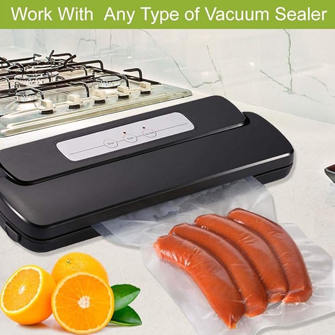 VacYaYa 2Pack Vacuum Sealer Bags Rolls 8"x50' for Food Storage