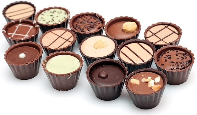 JOERSH Mini Peanut Butter Cup Silicone Mold, 30-Cavity