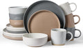 Famiware Milkyway 16-Piece Dinnerware Set with Mugs, Multi-color
