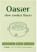 Oasier Slow Cooker Liners, Disposable Oval Large Size 33 Count