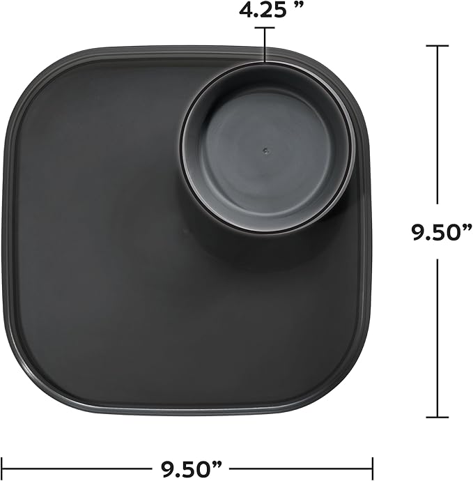 madesmart Dipware Dinner Plate, Midnight