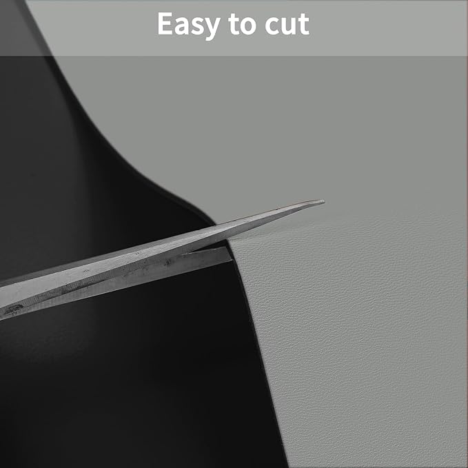 Zinkooat Faux Leather Table Cover,1.8mm Thick,36x60 Inch Table Protector,Table Protector For Dining Room Table,Dining Table Cover,Table Cover Protector,Protector Para Mesa De Comedor(Black+Gray,36x60)
