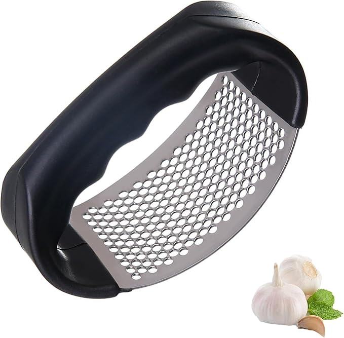 Zemcxney Garlic Press Rocker Stainless Steel New Innovative Garlic Mincer Crusher Chopper Smash Garli
