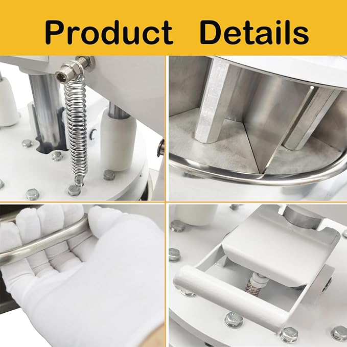 HQHAOTWU Manual Dough Divider 18pcs, Commercial Dough Dividing Cutting Machine, Stainless Steel Dough Cutter for Bakery, Pizzeria