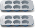 Caraway Non-Stick Ceramic-Coated 6-Cup Muffin Pan Duo