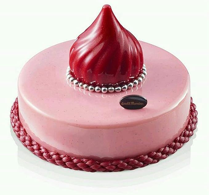 OCPO Kitchen Cone Whirlwind Onion Silicone Mousse Cake Mold, 15 Cavities