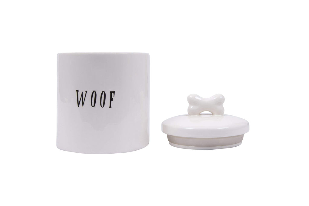 Creative Co-Op Woof Jar with Bone Handle on Lid