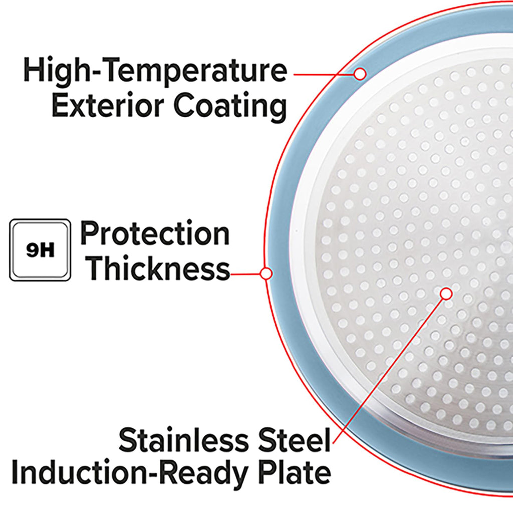 Nuwave 3-Piece Fry Pan Set, 8”, 10”, 12” Forged Lightweight