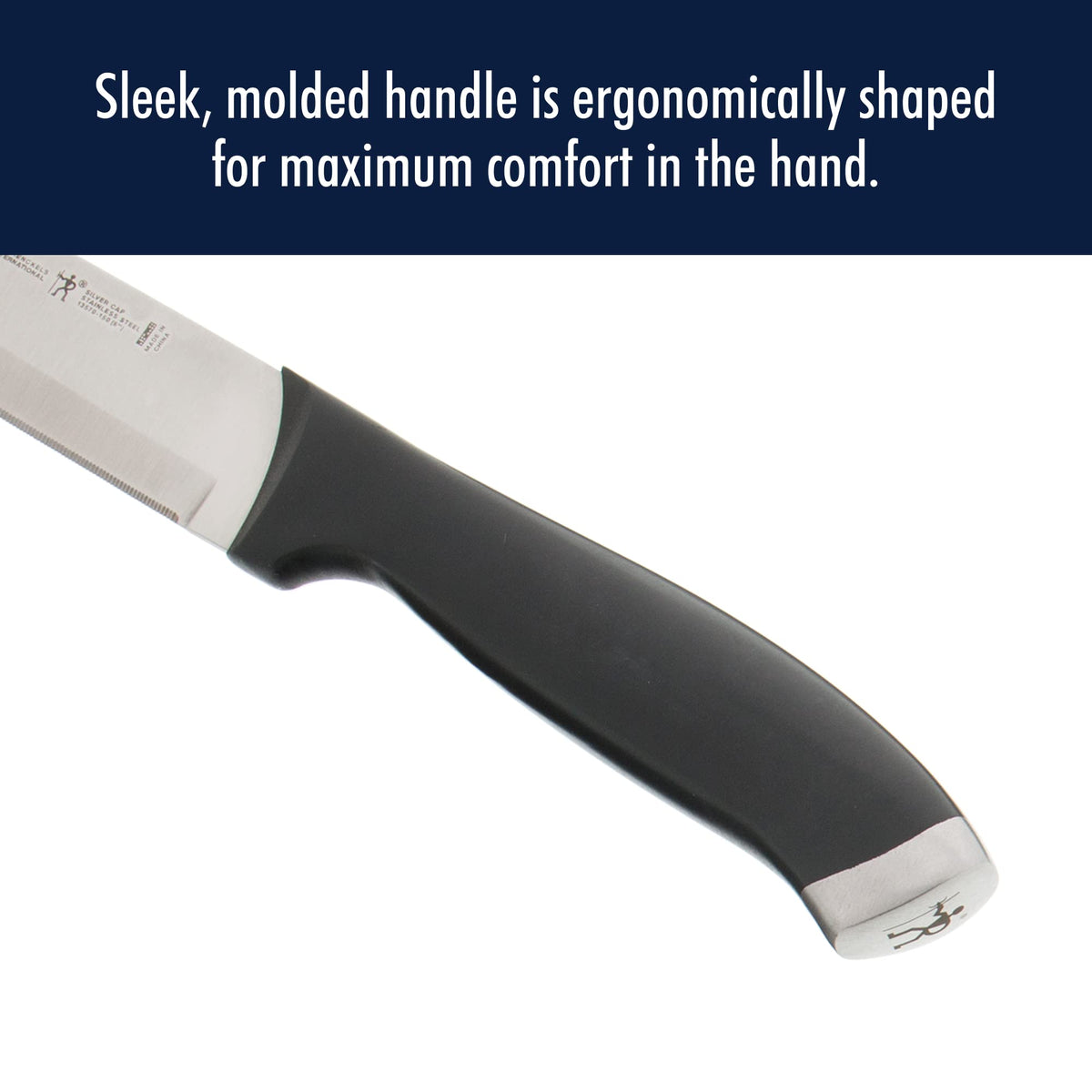 HENCKELS Silvercap Razor-Sharp 3-inch Paring Knife, German Engineered Informed by 100+ Years of Mastery