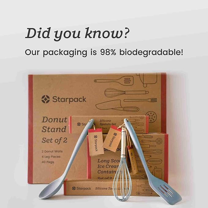 Starpack Get a Grip Silicone Kitchen Tongs (12 Inch) - LFGB Non Toxic, 600°F Heat Resistant, BPA-Free - Heavy-Duty Stainless Steel, Locking - Dishwasher Safe for Nonstick Cookware