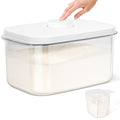 Airtight 12 Lbs Flour Sugar Storage Containers 6.34 Qt Rice Holder BPA Free