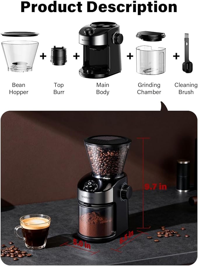 SHARDOR Burr Coffee Grinder