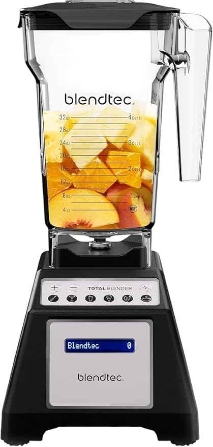 Blendtec Total Blender Classic (Black) & 75oz* FourSide Jar