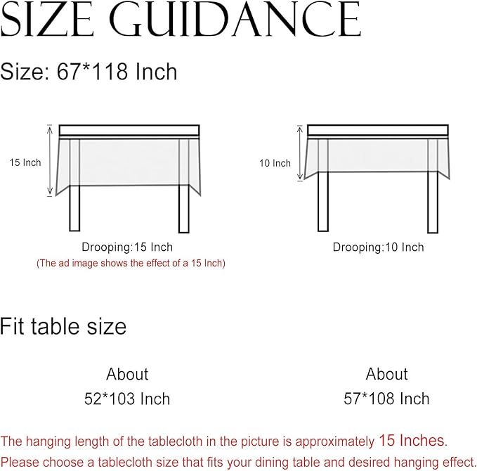 ISAENNE Designer Vintage Linen Rectangular Tablecloth,118"x67"-Carol C