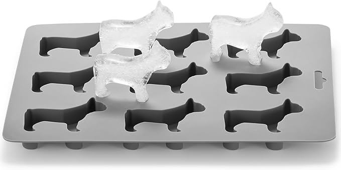 ACOOKEE French Bulldog Ice Cube Mold, Fun Shapes Frenchie Bull Dog Ice Cube Tray, Silicone Dog Treat Mold, Cute Novelty French Bulldog Gifts for Baking & Freezing Decor, BPA Free & Heat Resistant