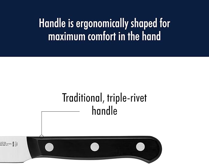 Henckels Solution 4-Inch Paring Knife, Razor-Sharp, German Engineered