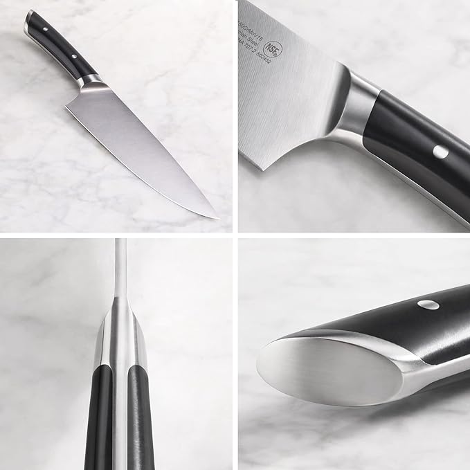 Cangshan HELENA Series German Steel Forged 7-Piece In-Drawer Knife Set (Black)