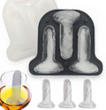 gomaxbo Prank Ice Cube Mold, Funny Ice Cube Molds for Adults, Silicone Fun Shapes for Whiskey Cocktails