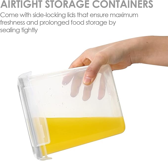 Vtopmart Airtight Food Storage Containers with Lids, 24 pcs, Gray