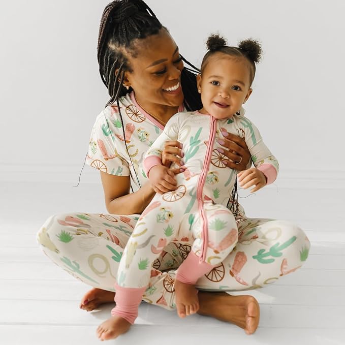 Little Sleepies Baby Pajamas, Pink Ready to Rodeo, 3-6 months