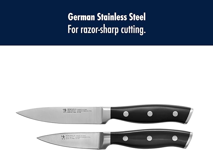 Henckels Forged Accent 2-Pc Paring Knife Set, Razor-Sharp German Engineered