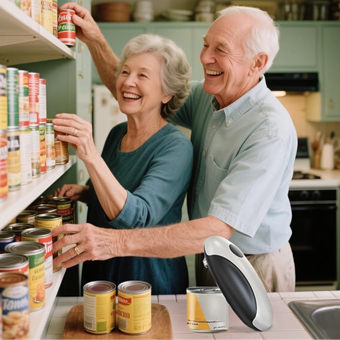 ZEUSORA Electric Can Openers in 2026: Automatic Can Opener Electric with Rechargeable. The Can Opener Creates A Smooth Edge, Making It The Best Gift for Seniors And Kids. White