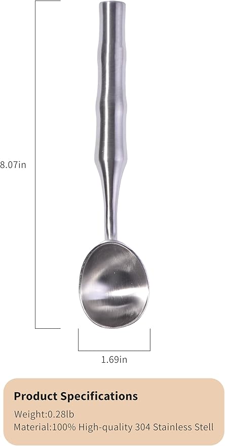 Stainless Steel Ice Cream Scoop - Ergonomic Handle small Ice Cream Scooper Heavy Duty Ice Cream Scoops Best Rated - One-Piece Dishwasher Safe Icecream Scoop Stainless Steel
