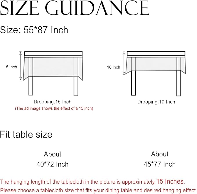 ISAENNE Designer French Linen Rectangular Tablecloth,87"x55"-Mosella F