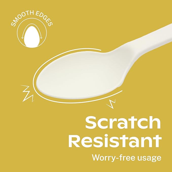 CORAL Ivory White 100% Compostable Spoons & Forks Set - 220 Pieces - No Plastic Utensil 110 Forks, 110 Soup Spoons - Break Resistant with Smooth Edges, Ocean Friendly Alternative to Plastic Silverware