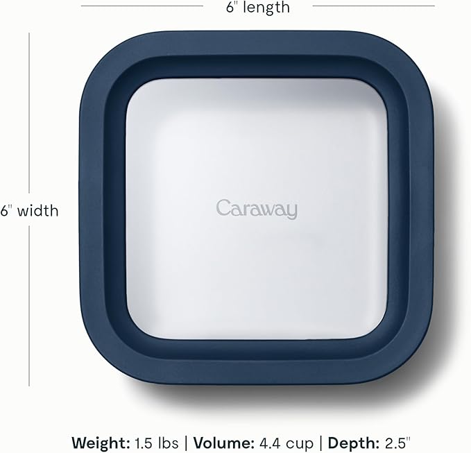 Caraway 6-Piece Glass Food Storage Container Set