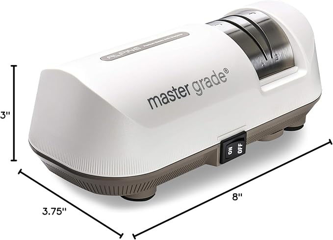 Master Grade Alpine Electric Knife Sharpener, Knife Sharpeners for Kitchen Knives, Pocket Knife Sharpener