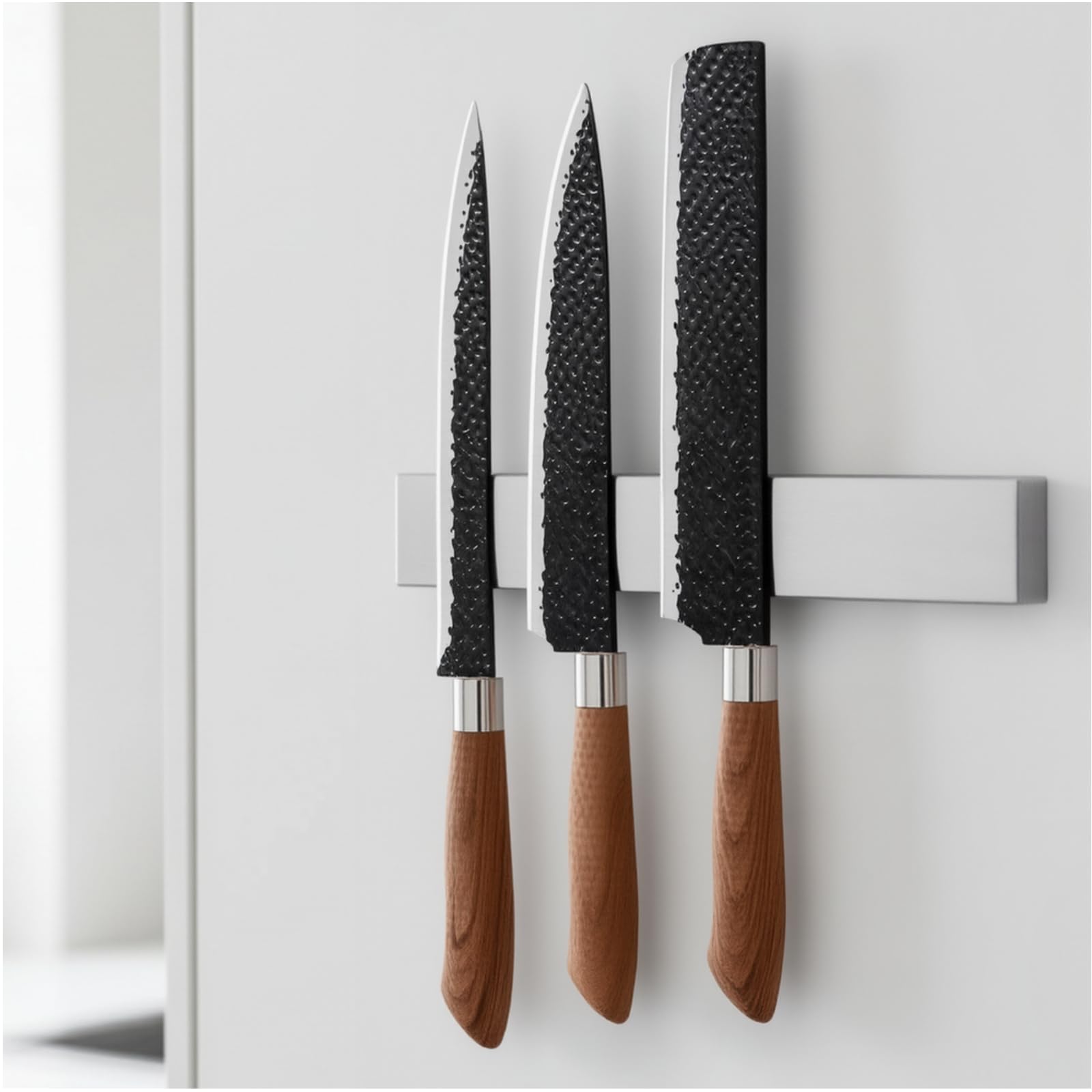 Enkrio 8 Inch Magnetic Knife Holder for Wall No Drill Stainless Steel
