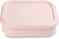 Ullabelle Silicone Bento Box |Portable, Leak Resistant, Food-Grade (Bento 3 Peach), Standard