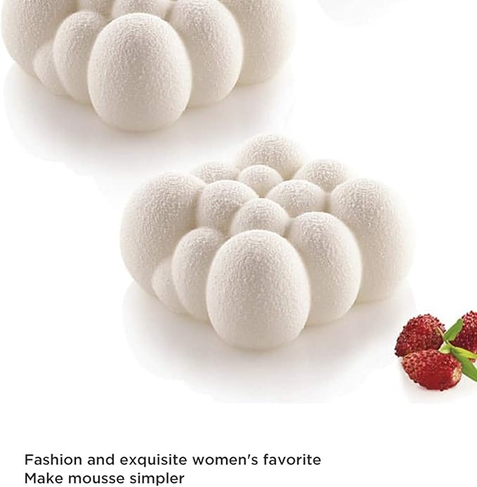 OCPO Kitchen Cloud Silicone Mold for Baking Mousse Cake, 6 Cavities